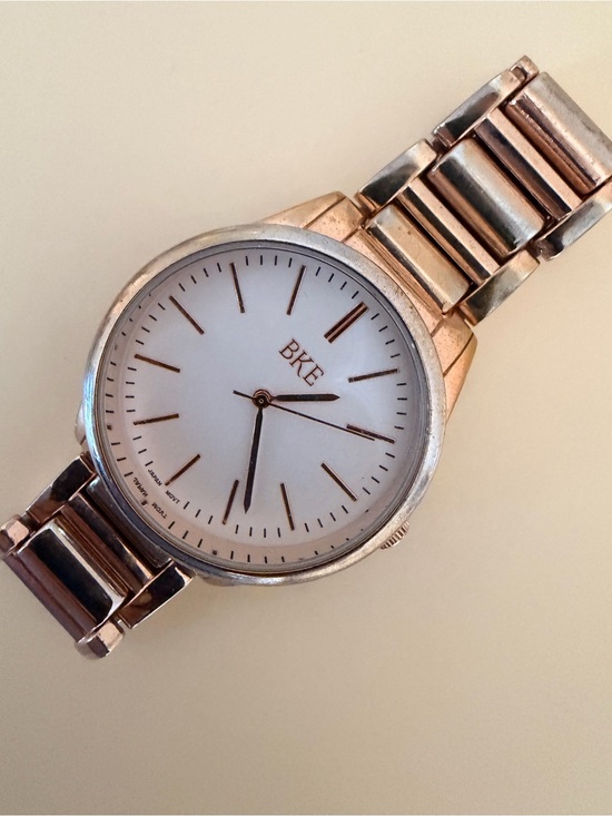 BKE Accessories - BKE Women's Rose Gold-Tone Link Bracelet Watch